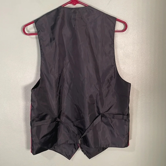 Amanti 4 Piece Vest and Tie Formal Set Pink Men’s Small - Picture 3 of 11